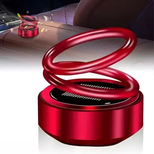 Solar Rotating Car Air Freshener – Premium Aromatherapy Perfume Diffuser for Car Dashboard with Automatic 360° Rotation
