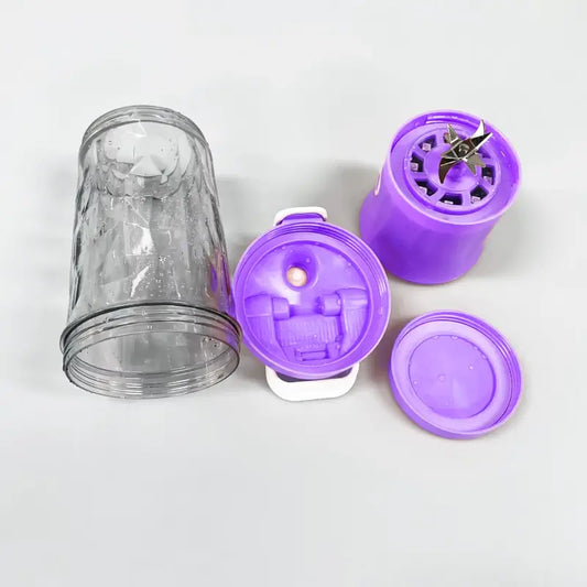 Portable USB Rechargeable Blender Juicer Bottle – 8 Blade Smoothie Maker (600ml)