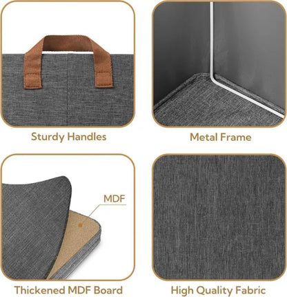 26 Liter Foldable Wardrobe Storage Box – Space Saving Clothes Organizer with Strong Handles