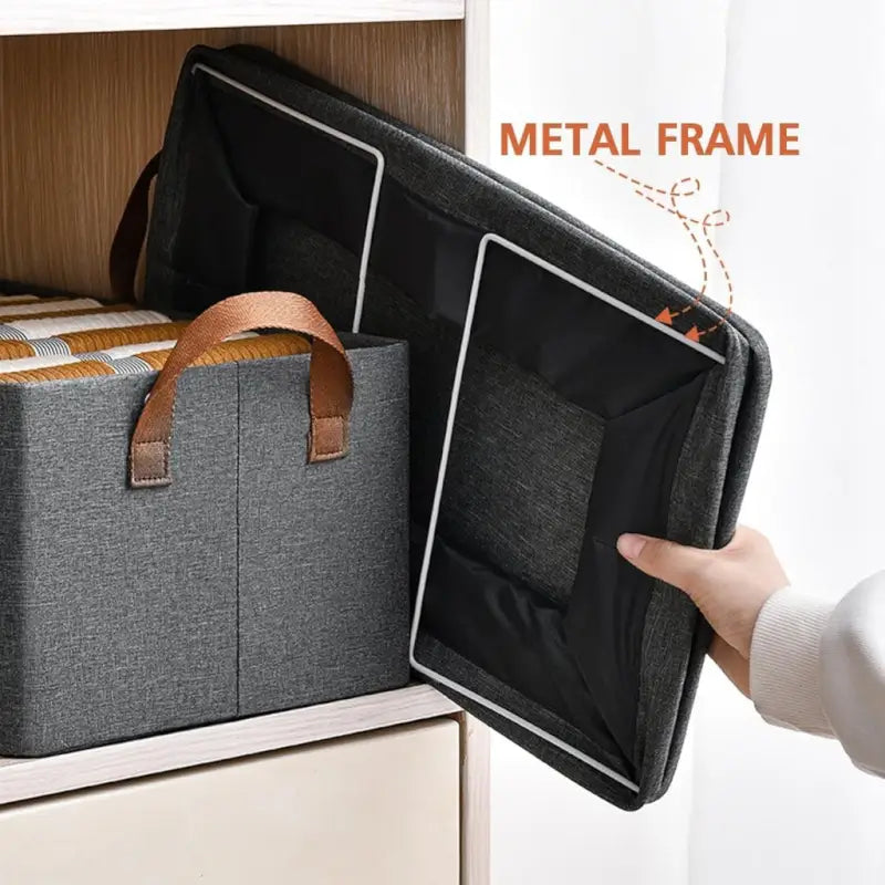 26 Liter Foldable Wardrobe Storage Box – Space Saving Clothes Organizer with Strong Handles