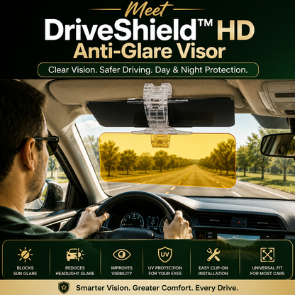 DriveShield™ HD Day & Night Anti-Glare Visor