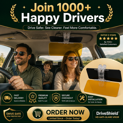 DriveShield™ HD Day & Night Anti-Glare Visor