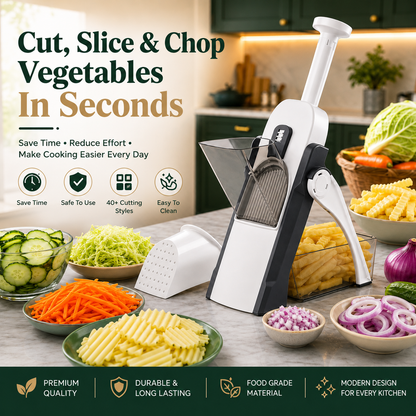 SmartPrep™ Premium Vegetable Cutter Pro | Restaurant-Style Cutting in Seconds