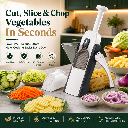 SmartPrep™ Premium Vegetable Cutter Pro | Restaurant-Style Cutting in Seconds