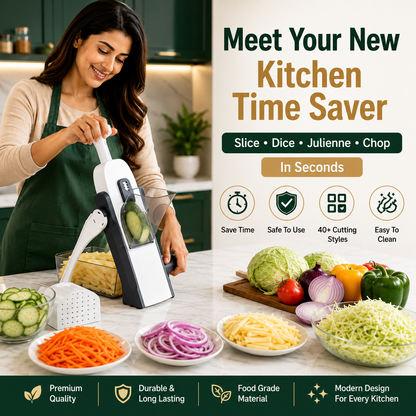 SmartPrep™ Premium Vegetable Cutter Pro | Restaurant-Style Cutting in Seconds