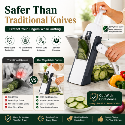 SmartPrep™ Premium Vegetable Cutter Pro | Restaurant-Style Cutting in Seconds