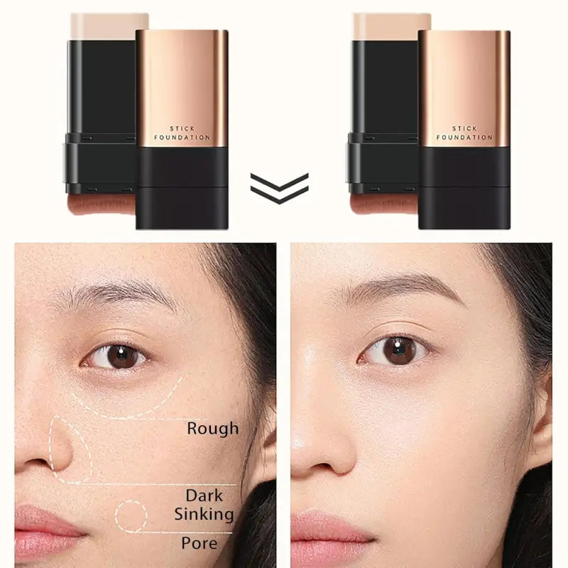 2-in-1 Foundation Stick with Built-In Brush