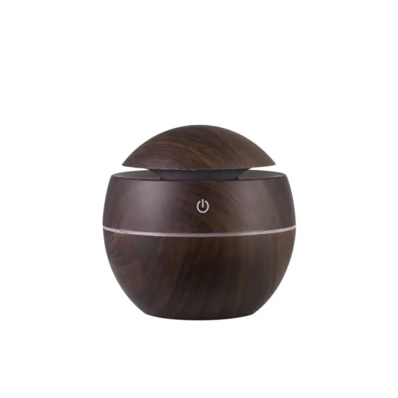 Wooden Cool Mist Humidifier & Essential Oil Diffuser with 7 Color LED Night Light USB 130ml