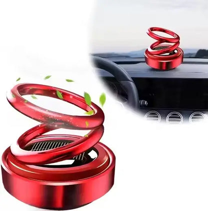Solar Rotating Car Air Freshener – Premium Aromatherapy Perfume Diffuser for Car Dashboard with Automatic 360° Rotation