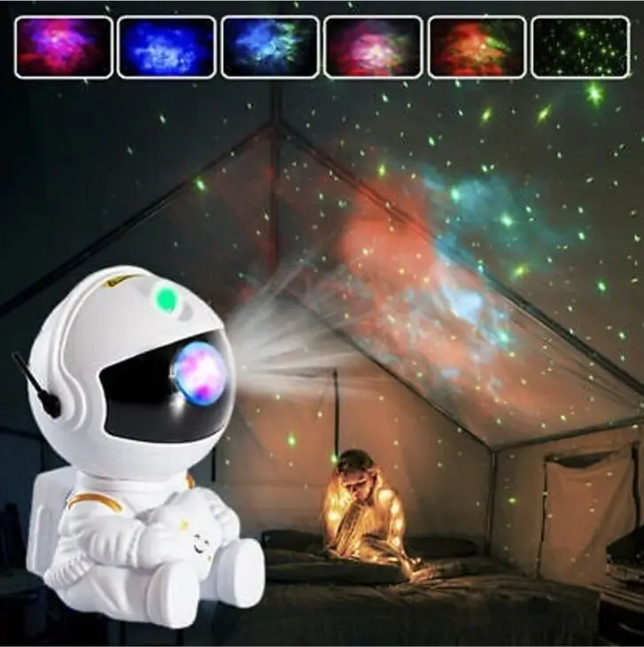 Astronaut Galaxy Projector Night Light with Remote Control | 360° Rotating Nebula Star Projector for Bedroom, Gaming Room & Home Decor