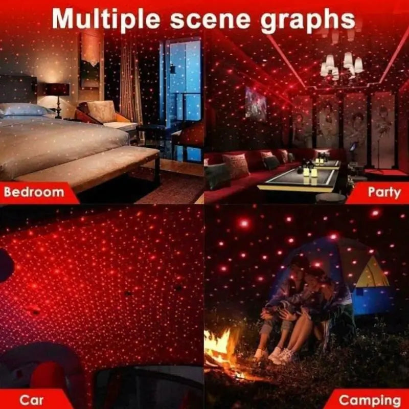 USB Galaxy Star Projector Light for Car & Room