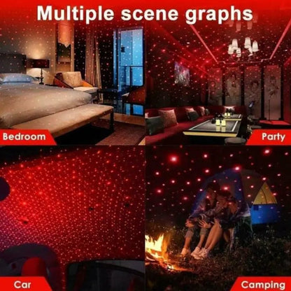 USB Galaxy Star Projector Light for Car & Room
