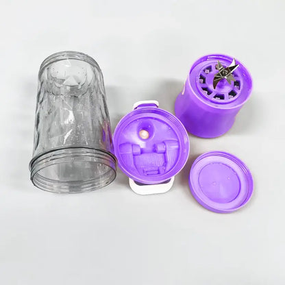 Portable USB Rechargeable Blender Juicer Bottle – 8 Blade Smoothie Maker (600ml)