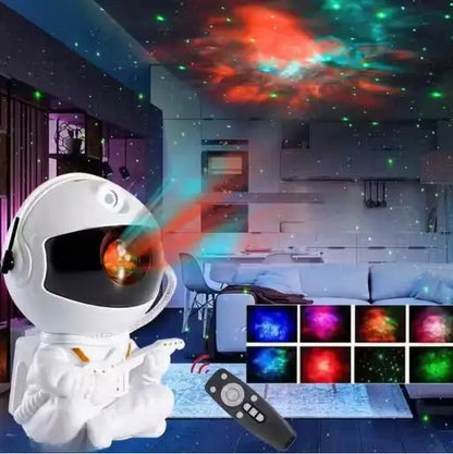 Astronaut Galaxy Projector Night Light with Remote Control | 360° Rotating Nebula Star Projector for Bedroom, Gaming Room & Home Decor