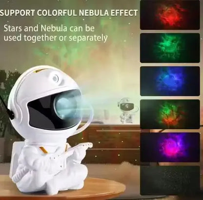 Astronaut Galaxy Projector Night Light with Remote Control | 360° Rotating Nebula Star Projector for Bedroom, Gaming Room & Home Decor